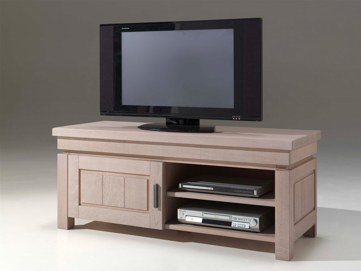 Meuble-TV-1-porte-Kaprun-chene-massif-placage-134cm-Theuns